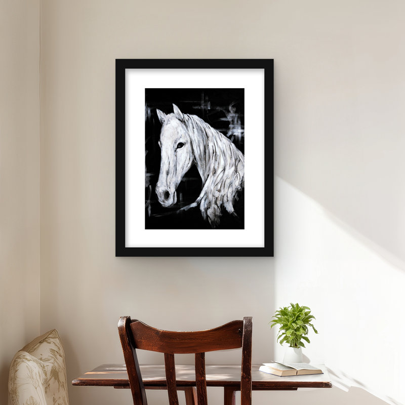 Abstrait vue de profil de cheval - reproduction d'animaux de chambre à coucher