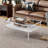 Ensemble de 3 tables basses et tables de bout en verre trempé-1592274561