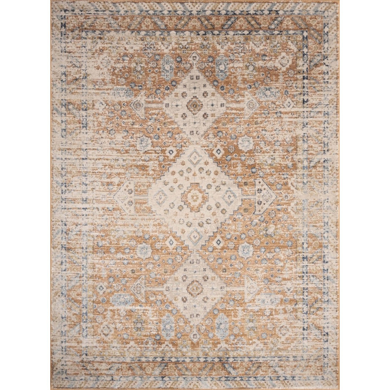Tapis rouille Noble, Rectangle 7 pi 10 po x 10 pi 3 po