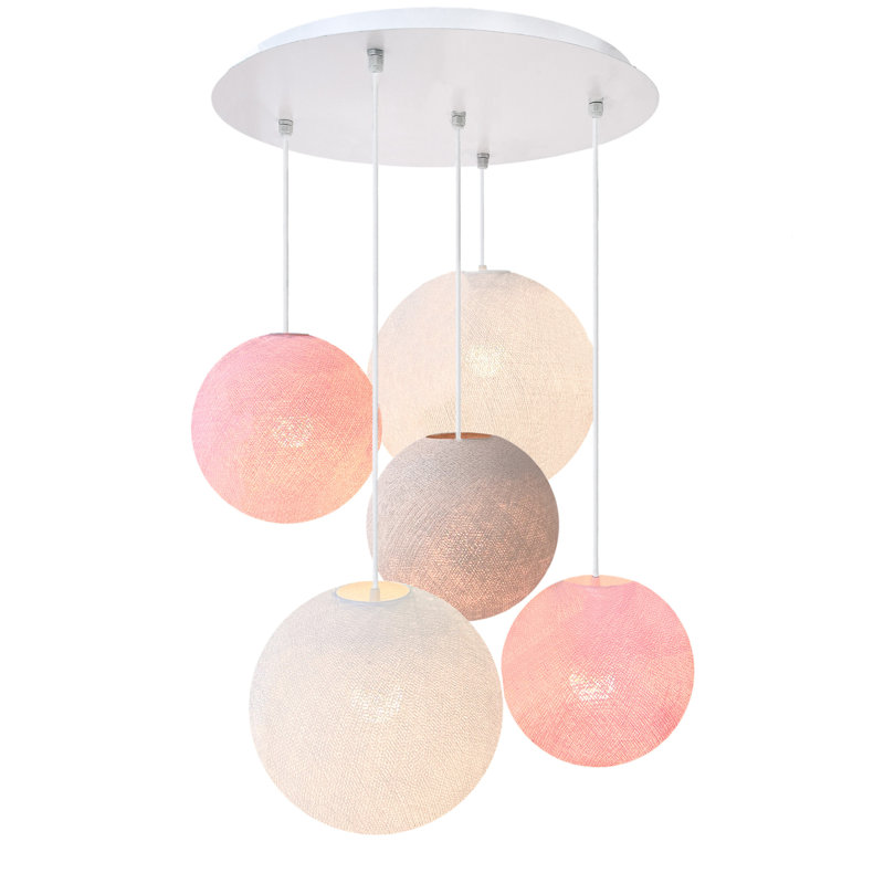 Bort 5-Light Globe Pendant, Home Sweet Home