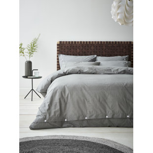 Washed Texture 100% Cotton Duvet Cover Set