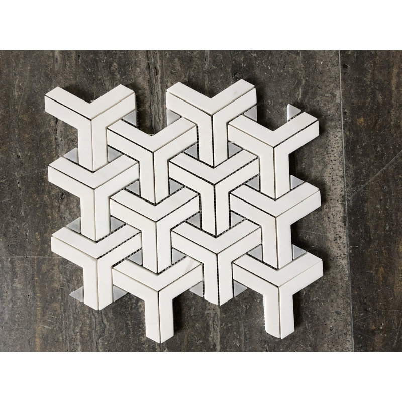 11" x 13" Marble Mosaic Wall and Floor Tile