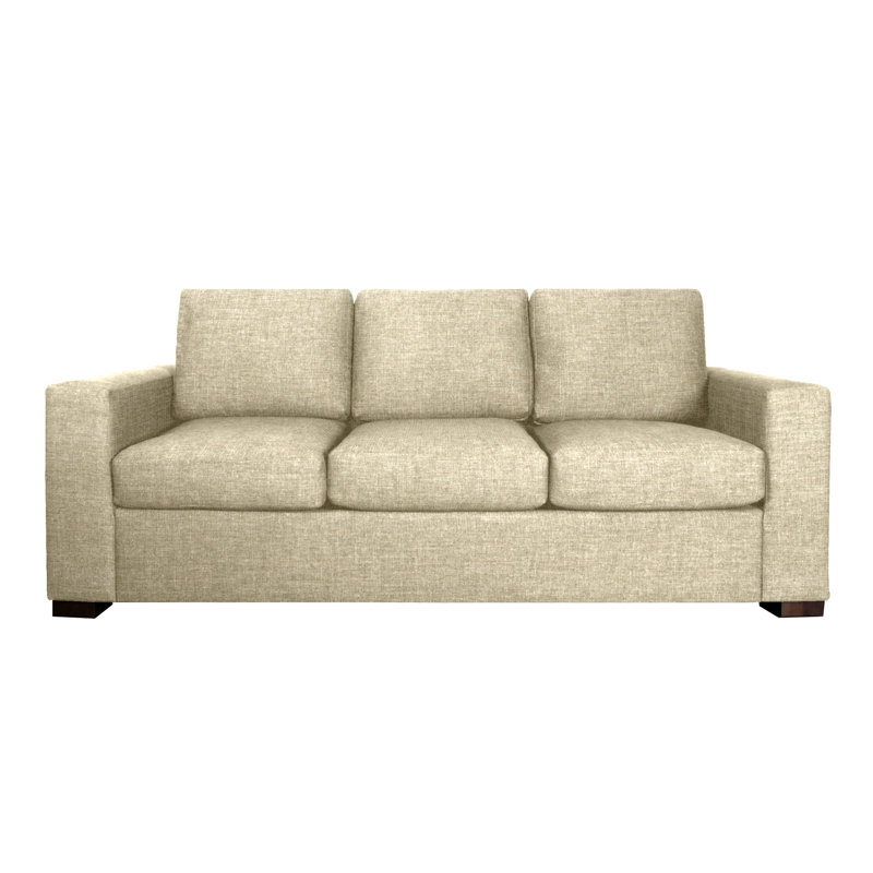 Gorham 86" Square Arm Sofa Bed with Reversible Cushions, Hybrid, Archetype Hemp