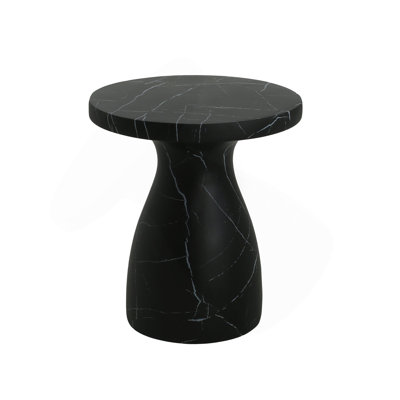 Outdoor Travertine MGO Side Table,Light Weight Concrete End Table