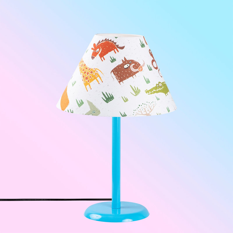 Lampe de table bleue 18,11 po McTeer