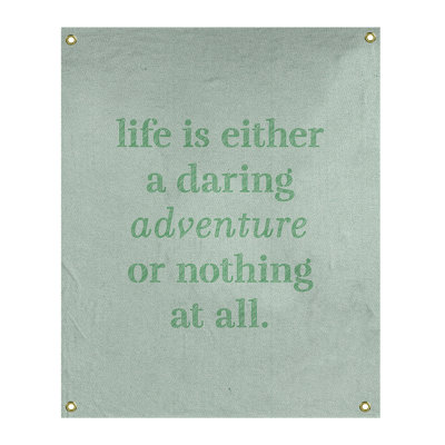 Tapisserie en polyester "life quote" adventure
