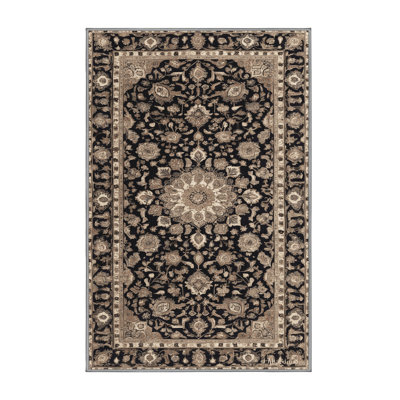 Machine Washable Persian Gray Area Rug