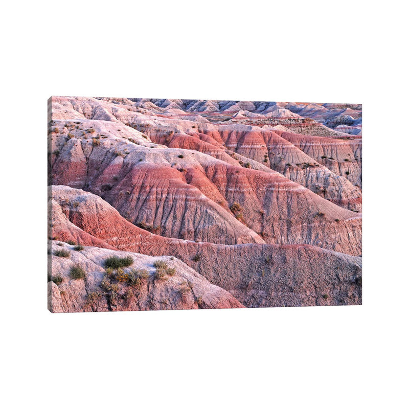 Dusk Colors Of The Badlands by Brian Wolf - Wrapped Canvas Print, 30.48 cm H x 45.72 cm W