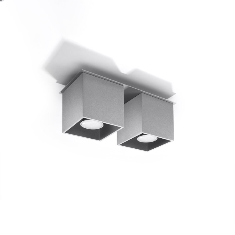 Quad Flush Mount, Grey