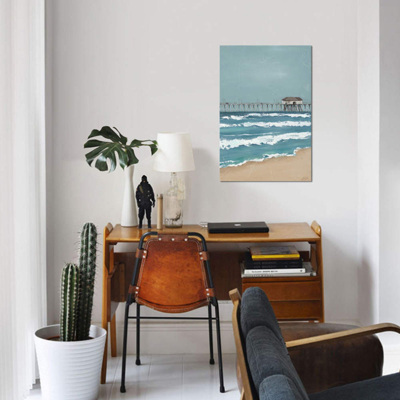 « fishing pilier diptych ii », impression sur toile, H 26 po x l 18 po x P 1,5 po, Toile tendue, Pas de tapis