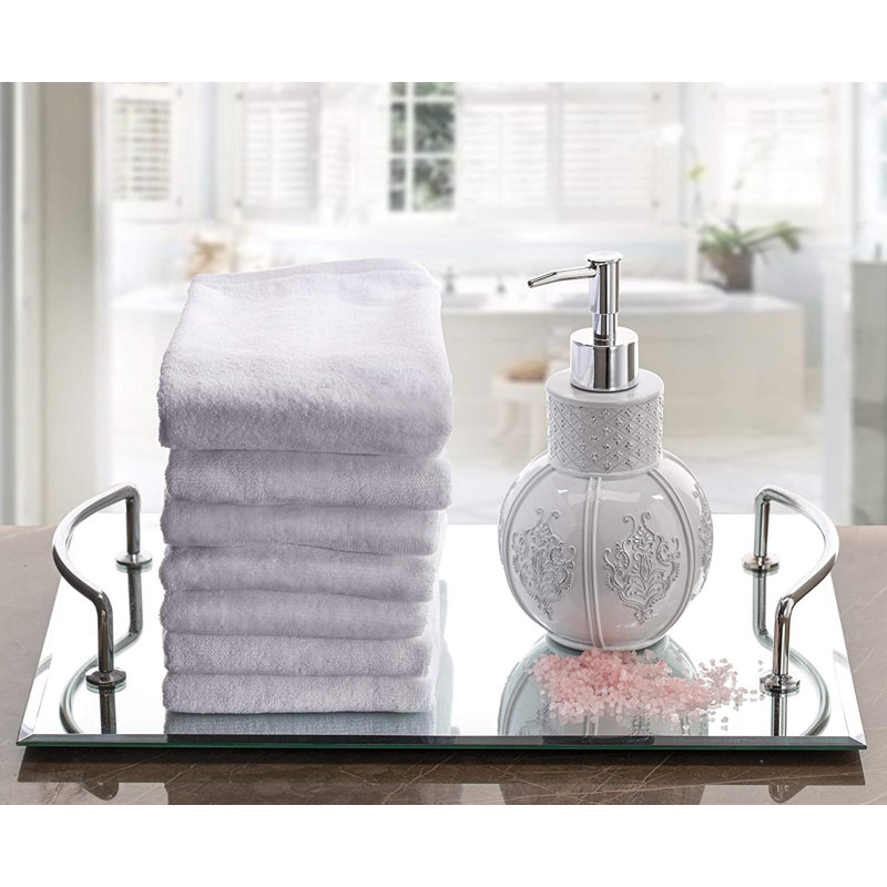 Cotton Fingertip Towels, White