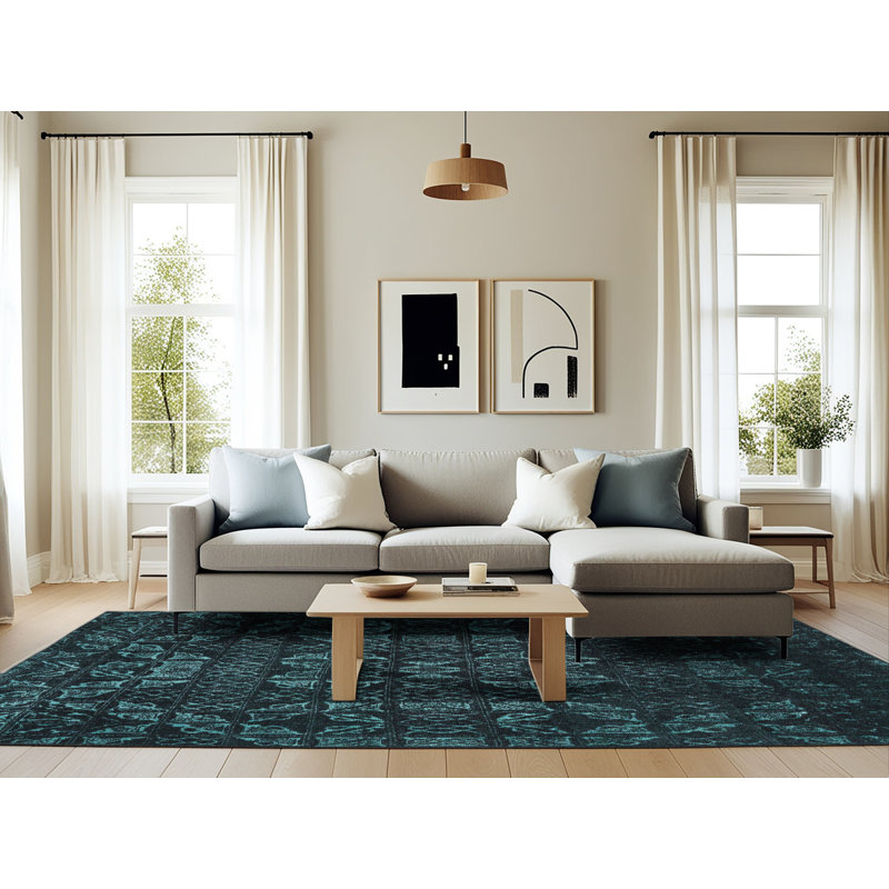 Tapis abstrait moderne 4501, Rectangle 6 pi x 9 pi