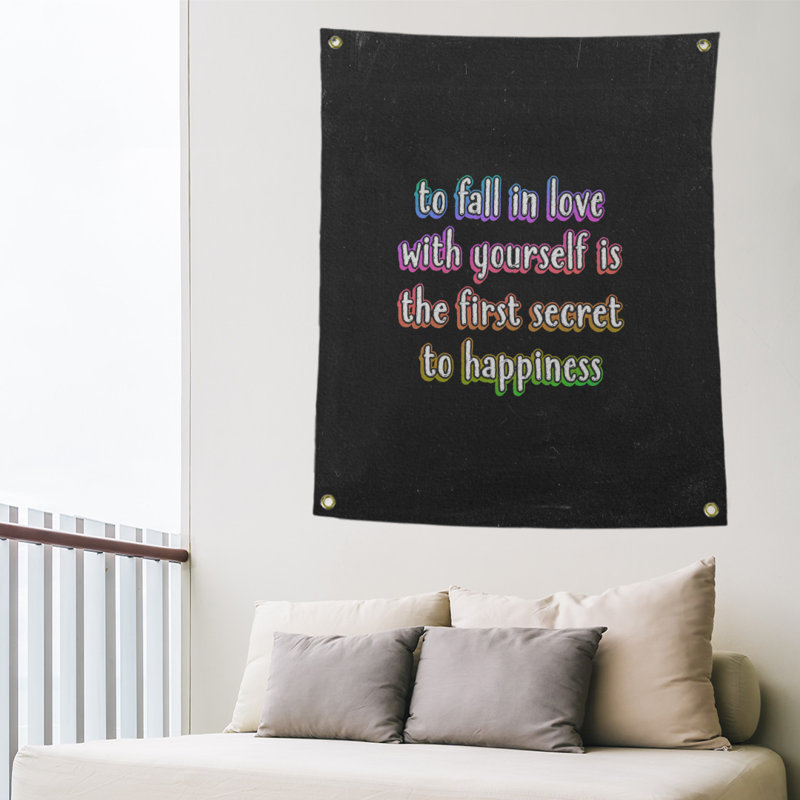Tapisserie tableau noir en polyester, H 36 po x l 26 po, Arc-en-ciel