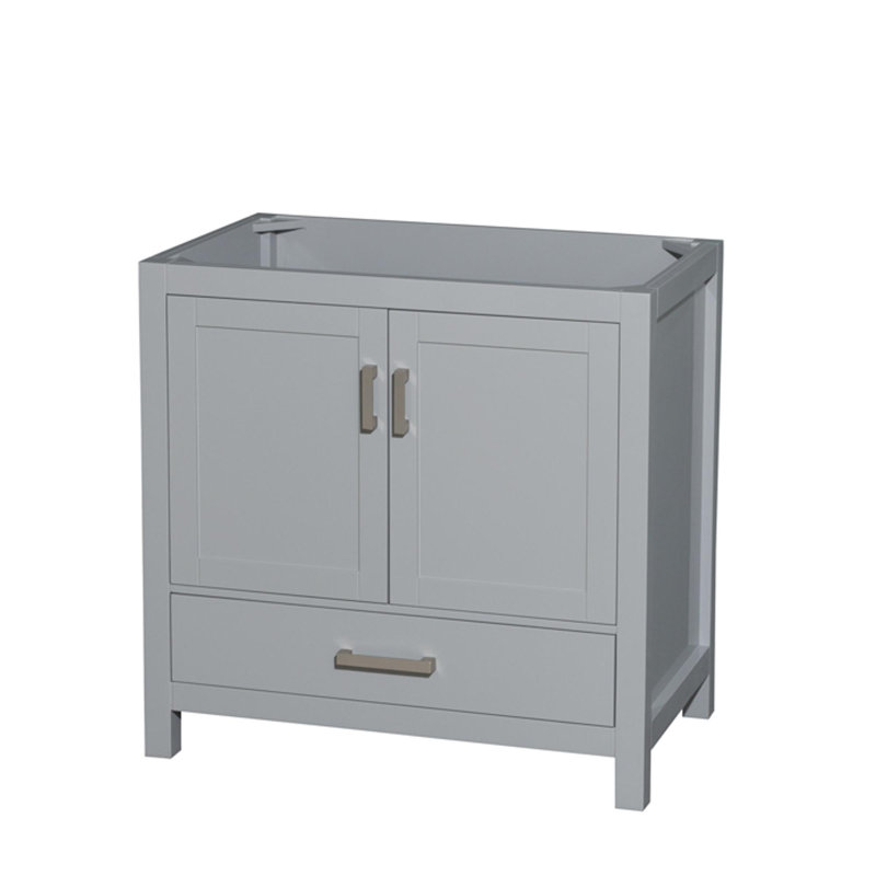 Base de meuble-lavabo autoportant simple 35 po Sheffield, Gris