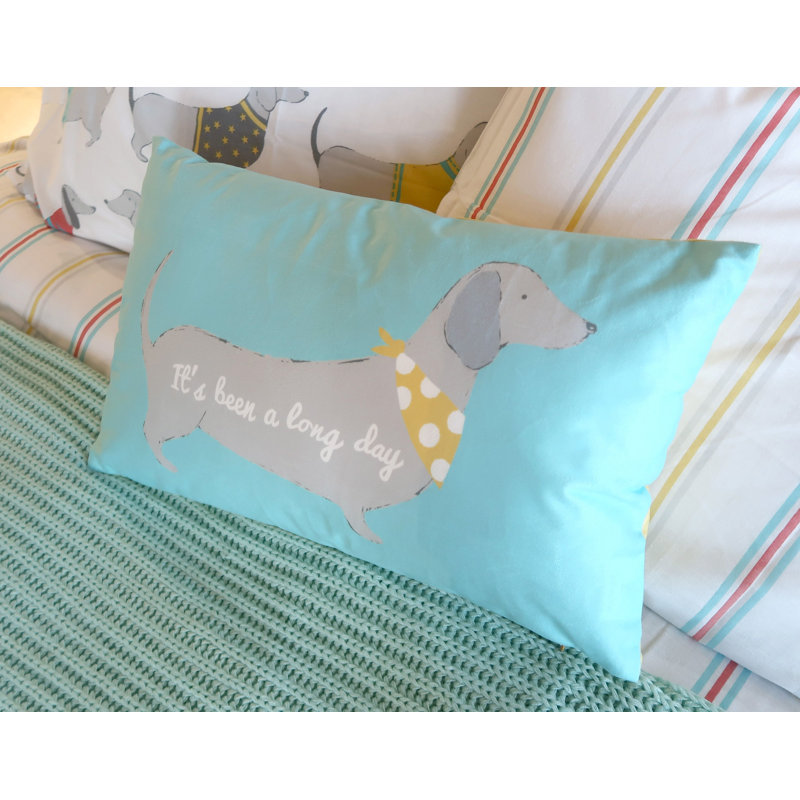 Silly Sausage Dog Filled Cushion