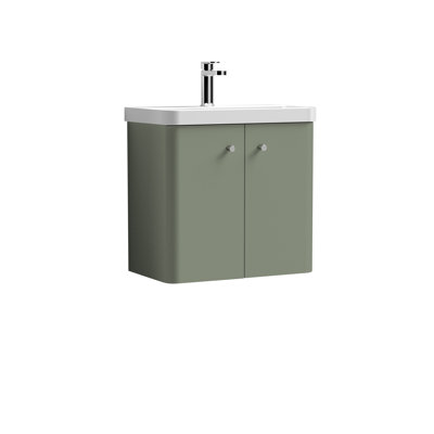 Core 605mm Single Bathroom Vanity with Integrated Vitreous China Basin