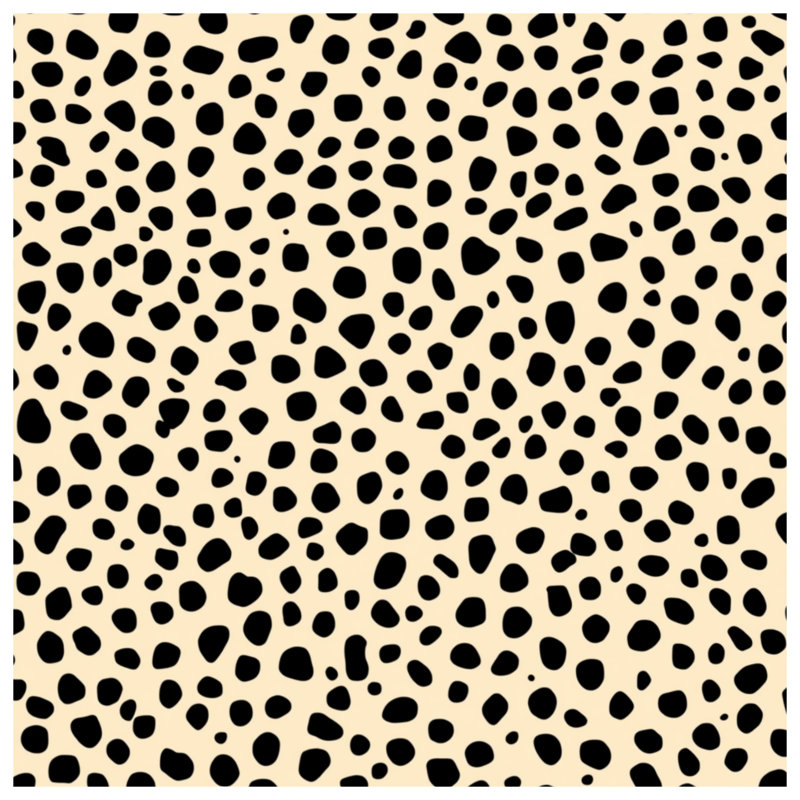 Black Beige Spots Blankets, 60in W x 80in H