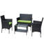 Ensemble de meubles de patio en rotin pour 4 pièces-98925020-98925018