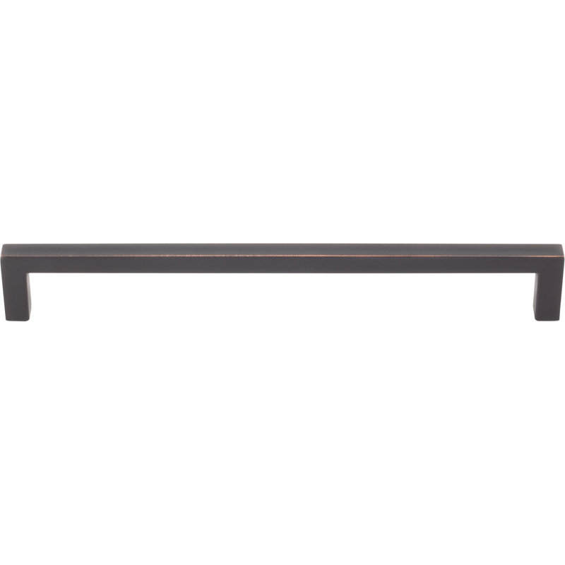 Poignée barre 8 13/16" au centre Contemporary Square, Bronze vintage