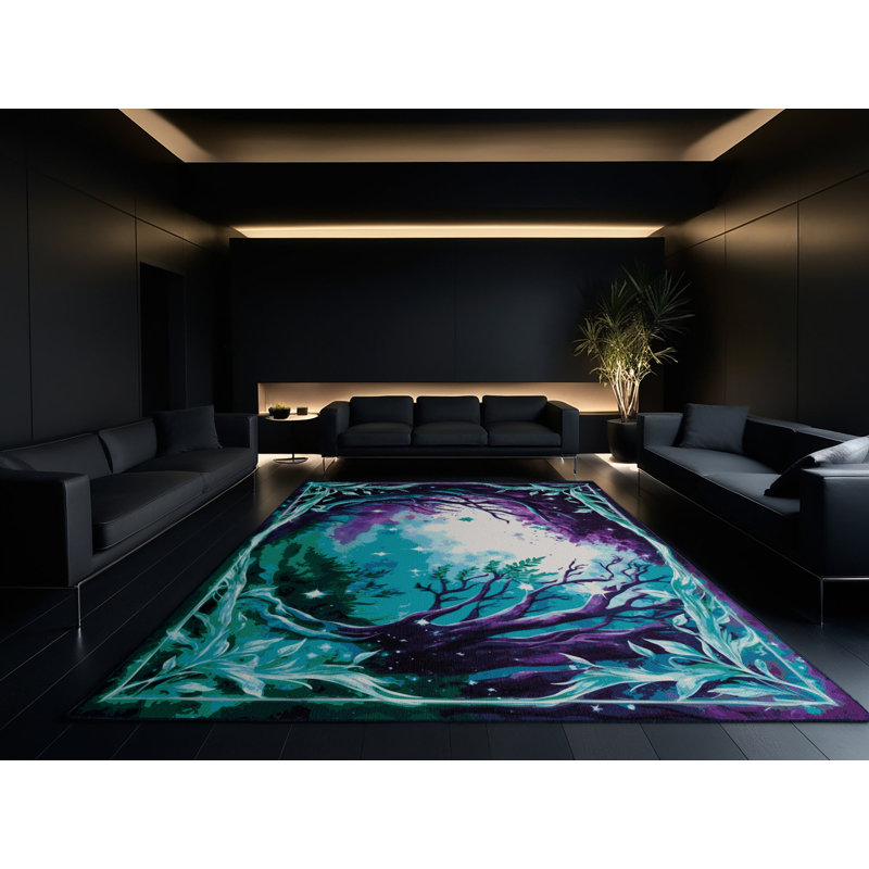 Tapis Ethereal Bloom, Rectangulaire 8 pi x 12 pi
