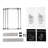 2 Tier Laundry Basket, 4 Removable Bags, Four Wheels, Strong Aluminum Frame, Separate And Dark Heaps Piles