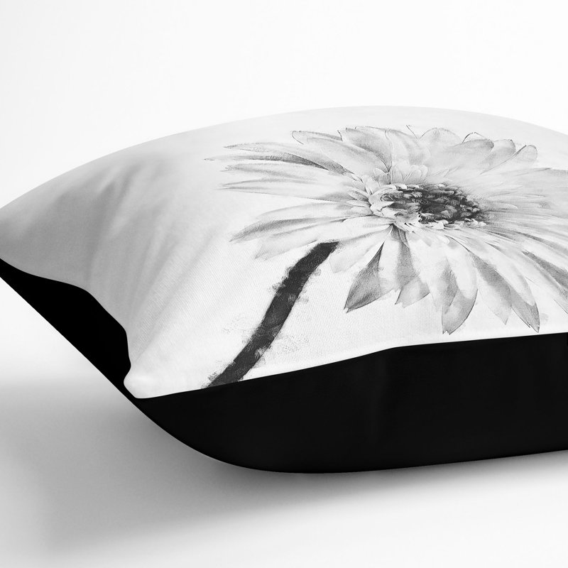Square Cushion, 40cm H x 40cm W x 15cm D, Black