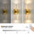 Nazreen Crystal Dimmable Integrated LED Wallchiere-452089400