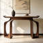 Console brune simple de style chinois.-502576030