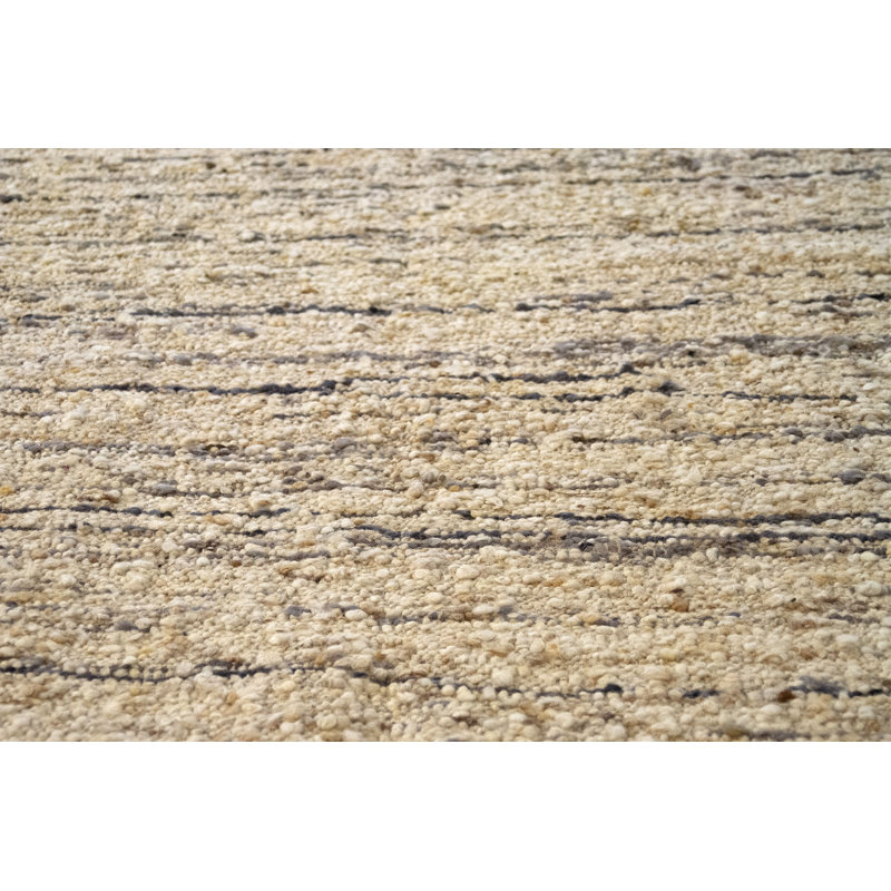 Plemmons Solid Colour Hand Woven Area Rug, Rectangle 200 x 290cm