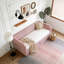 Lit de jour simple en velours rembourré avec lit gigogne-813641670