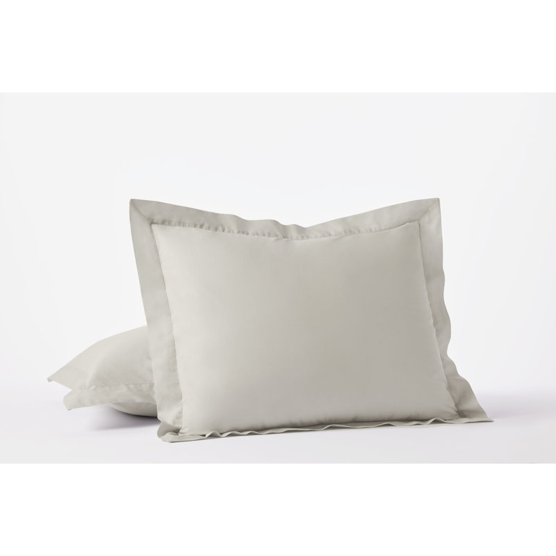 Refined Organic Percale Sham, Standard, Stone