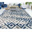 Tapis bleu à poils longs Asay-1223531470