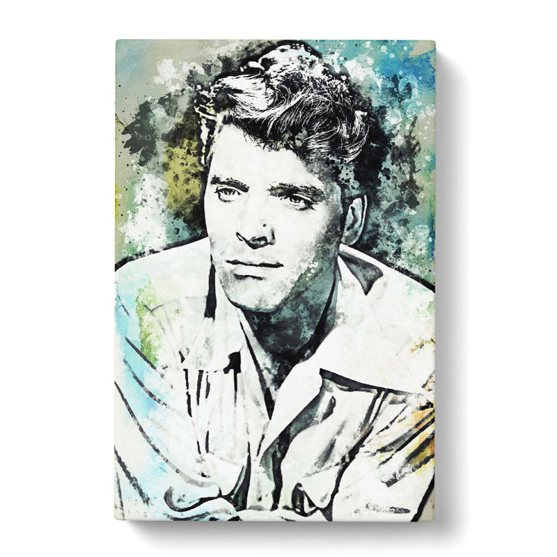 Burt Lancaster In Abstract - Wrapped Canvas Painting, 50cm H x 35cm W x 3cm D