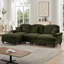 Élégant canapé Mid-Century 3 places avec 1 repose-pieds-1221779772