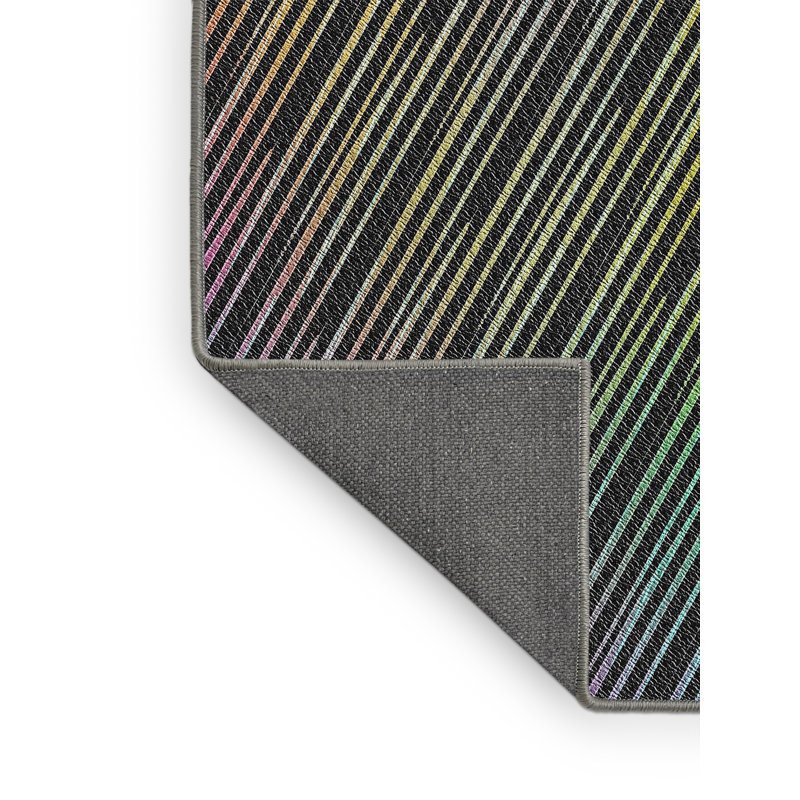Tapis mauve/vert à tisser électrique, Rectangle 8 pi x 12 pi