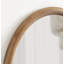 Wooden Round Bathroom Wall Mirror-694872485