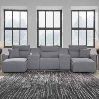 Bodie 5-Piece Power Reclining Sectional With Chaise