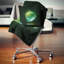 Enseigne au néon Green Music - coussin imprimé abstrait-29367381-29367385