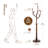 Solid Wood Coat Rack Tree-Freestanding With 8-Hook Coat Rack-1206854187
