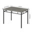 Ensemble de table et de chaises de ferme gain de place pour 4 personnes – Table robuste en bois et chaises rembourrées – Idéal pour les appartements et les petits espaces – Couleur classique-619164484