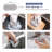 Silicone Sink Protector, 26" x 14" Center Drain Kitchen Sink Mat for Sink Bottom, Non-Slip and Heat-Resistant, For Farmhouse and Stainless Steel Sinks, With a Scrub Sponge(Center Hole)