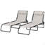 Ensemble de 2 chaises longues pliantes Outsunny-229373726