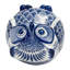 Caleta Stoneware Ceramic Owl Figurine with Intricate Hand-Painted Detailing-86750046