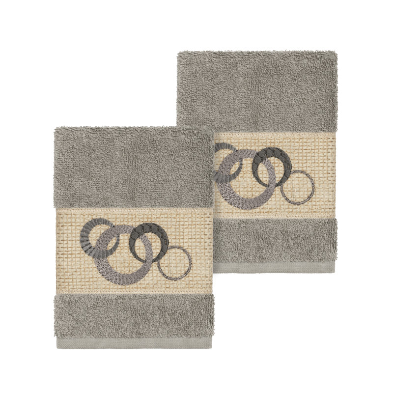 Gant de toilette Annabelle, Gris foncé