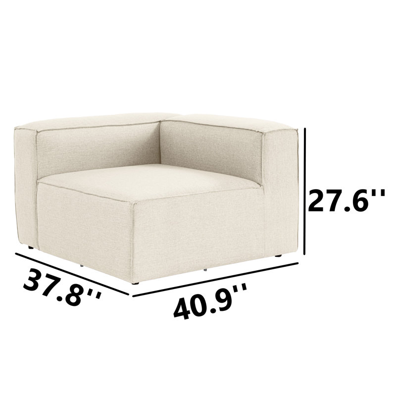 Namish Linen 42.13'' Reception Loveseat