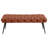 Galiano Rust Upholstered Tufted Bench