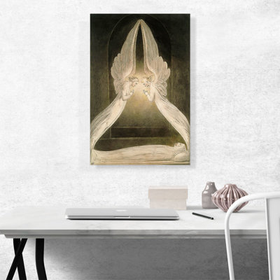 «Christ in the sépulcre» par William Blake, reproduction d'art sur toile tendue