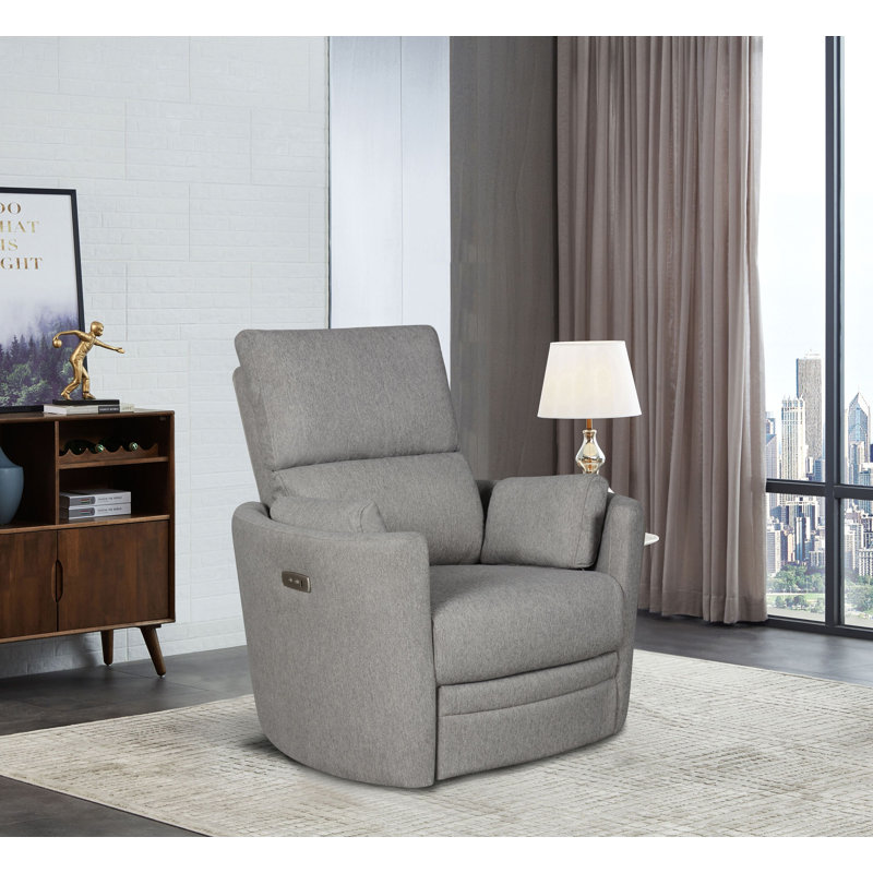 Fauteuil oscillant pivotant Frederik, givré Frederik, Gris