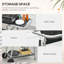 Outsunny 130cm W Portable Charcoal Grill