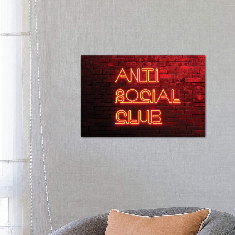 Anti Social Club by Philippe Hugonnard - Wrapped Canvas Print, 66.04 cm H x 45.72 cm W x 3.175 cm D